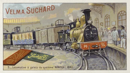 Dampflokomotive mit Arnoux-System, 1840